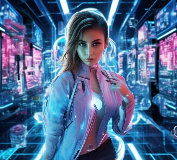 科技动态女生壁纸 科技动态女生壁纸